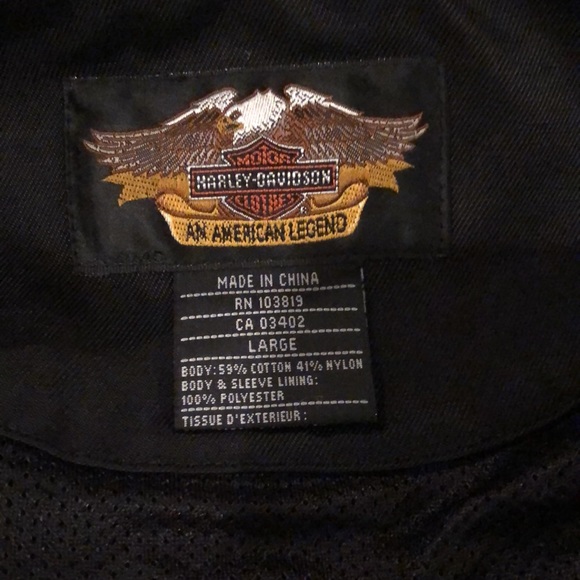 Black Harley Davidson Jacket size Large - Picture 10 of 12